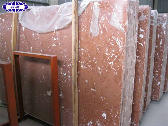 Red Marble Engineered Stone, Tea Rose Cultured Marble Sheets