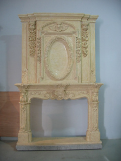 Two-sided Marble Fireplace Insert