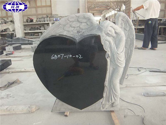 Angel Heart Headstone