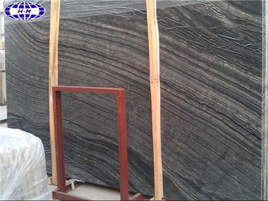 China Black Wood Vein Marble, Black Wood Grain Marble Slab