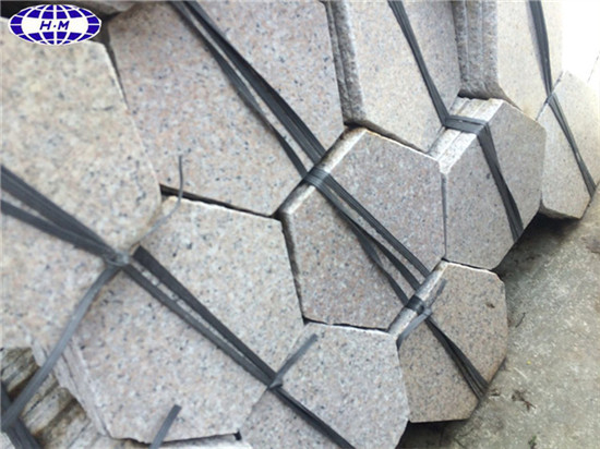 China Hexagonal Natural Granite Paving Stones, Driveway Pavers