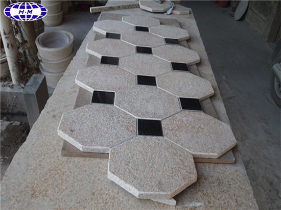 Chinese Octagon Granite Pavers, Octagonal Granite Paving Stones