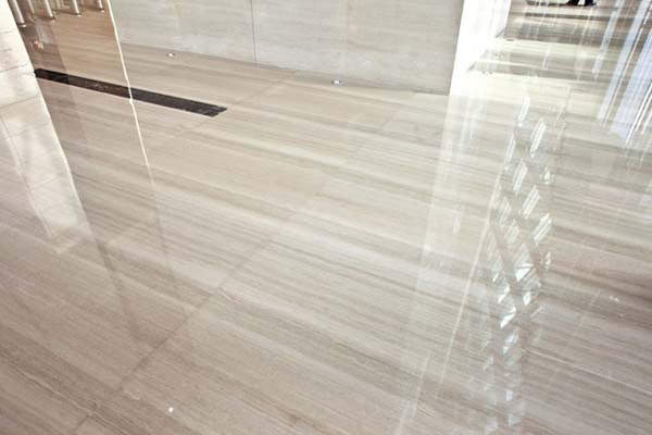 Italian Wood Look Marble Tile In Bejing Anfu Building